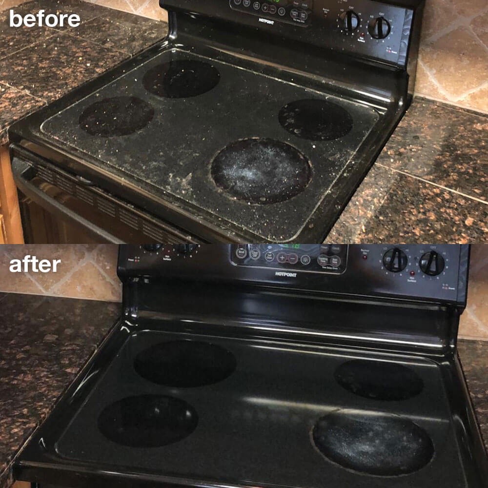 Before and after deep cleaning in Sugar Land, TX